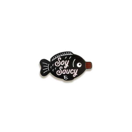 Soy Saucy Enamel Pin by Punky Pins
