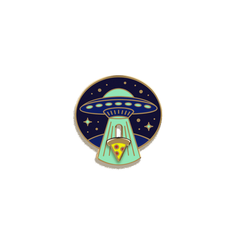 We Come in Pizza Enamel Pin by Pretty Useful Co.