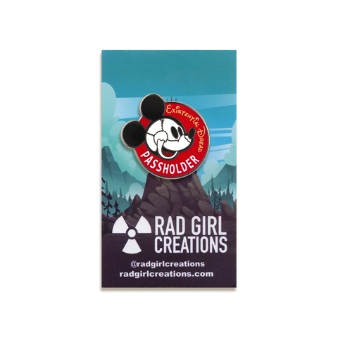 Existential Dread Passholder Enamel Pin by Rad Girl Creations