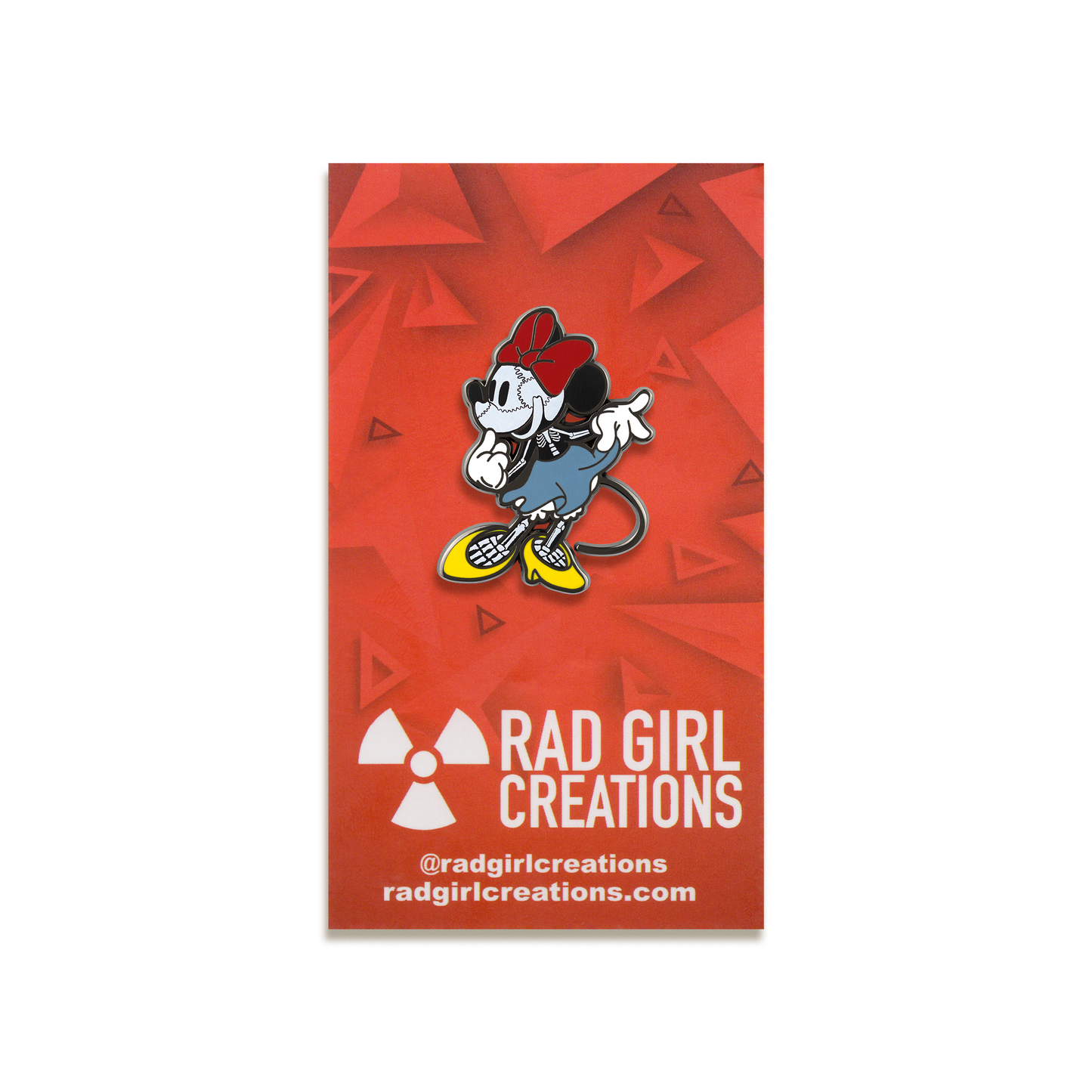 Skellie Mouse Enamel Pin by Rad Girl Creations