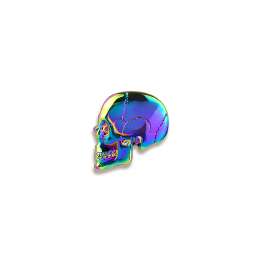 3D Textbook Anatomy Skull Enamel Pin by Rad Girl Creations