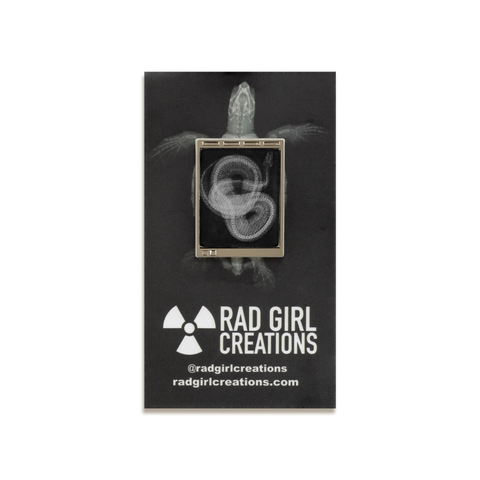 Veterinary Radiology Light Box Enamel Pin by Rad Girl Creations