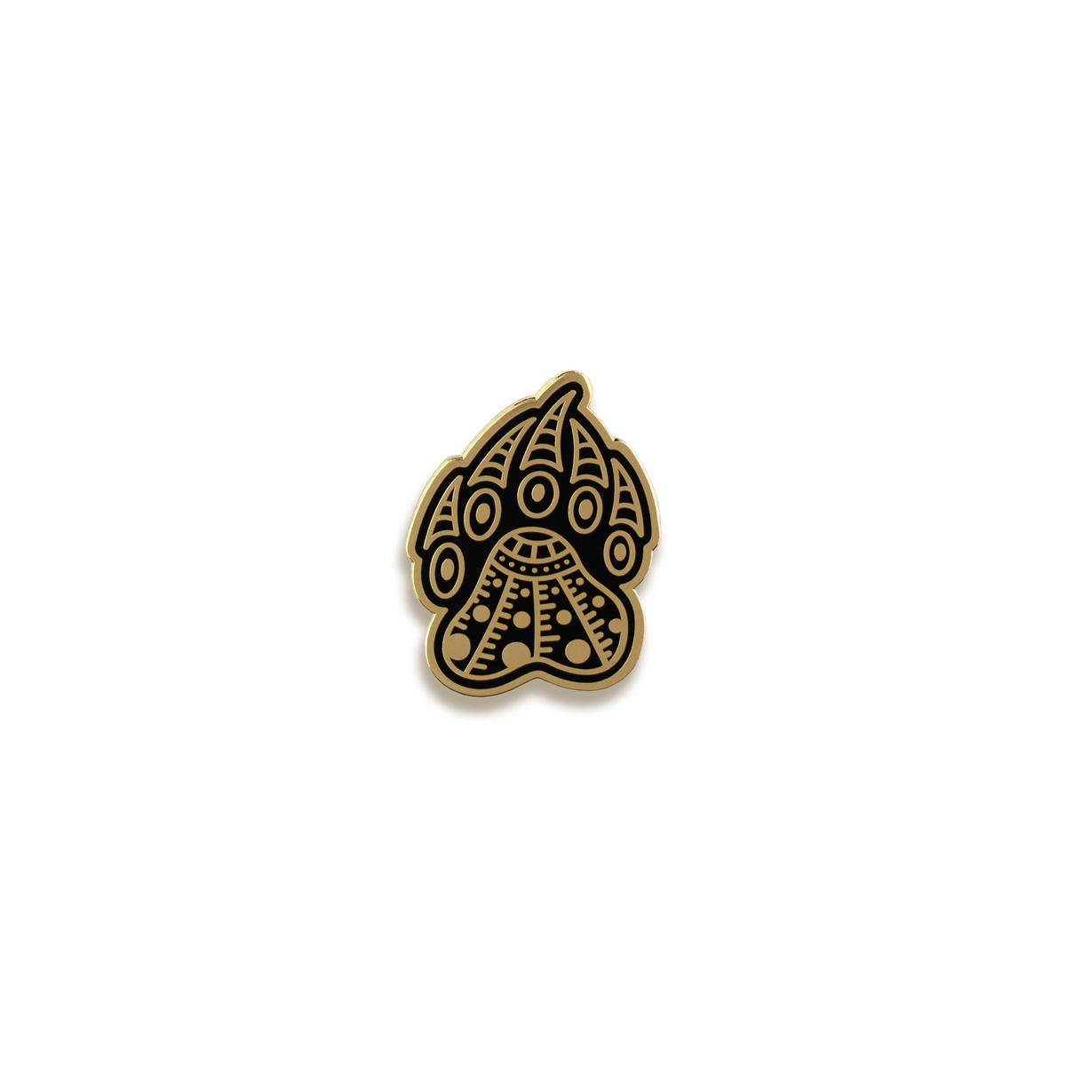 Bear Paw Enamel Pin by Seventh Petal Design · Front