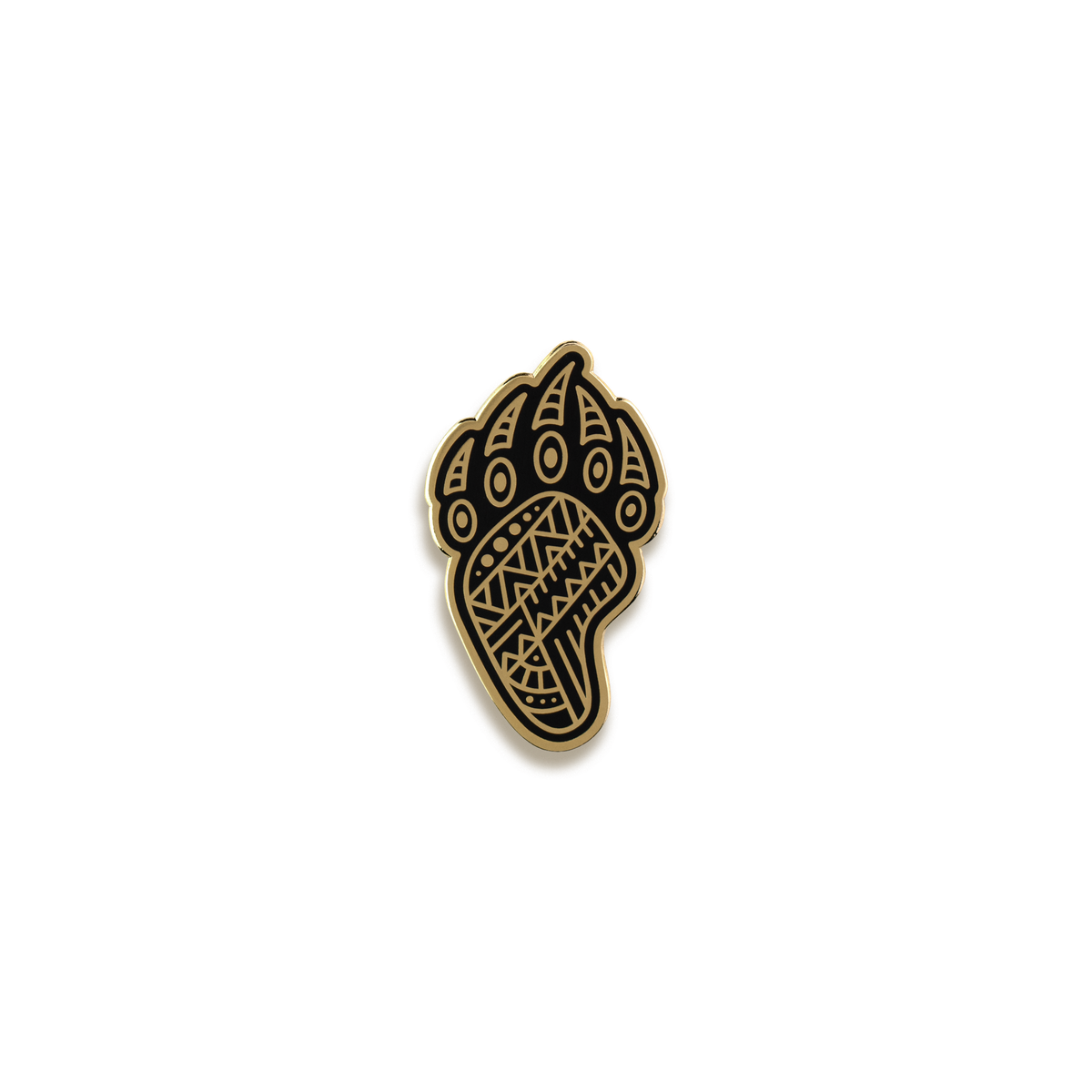 Bear Paw Enamel Pin by Seventh Petal Design · Hind