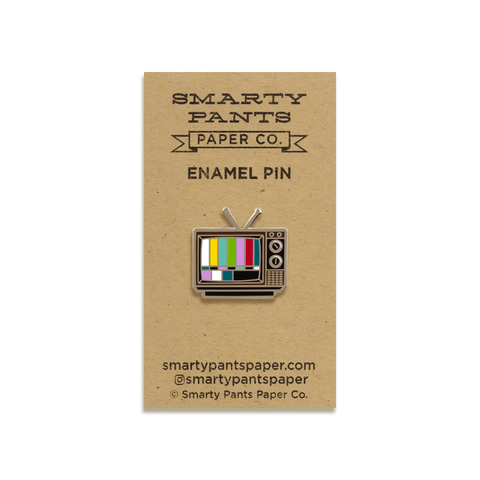 Retro TV Enamel Pin by Smarty Pants Paper Co.