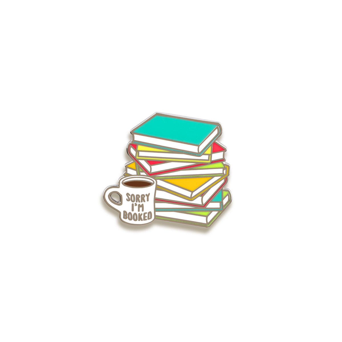Booked Enamel Pin by Tiny Bee Cards