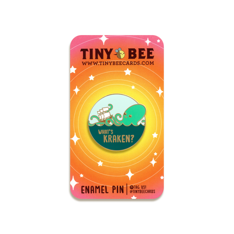 What's Kraken Enamel Pin by Tiny Bee Cards