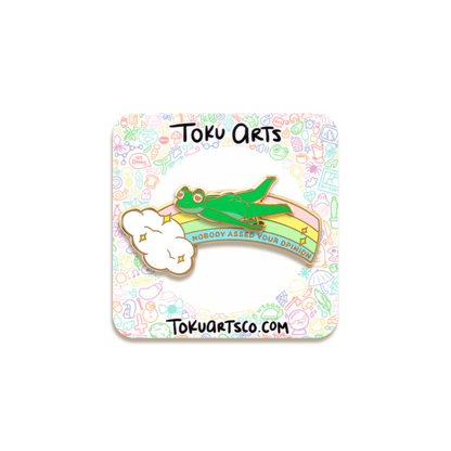 Rainbow Frog Enamel Pin by Toku Arts