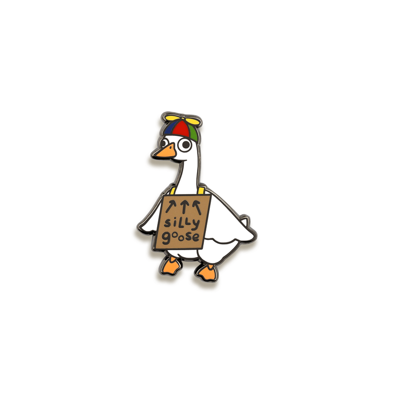 Silly Goose Enamel Pin by Toku Arts