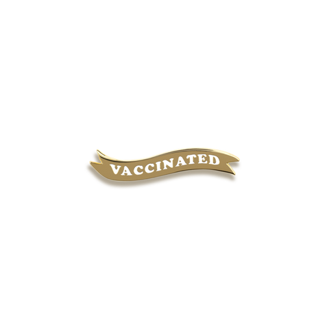 Vaccinated Enamel Pin by Unexpected Flair