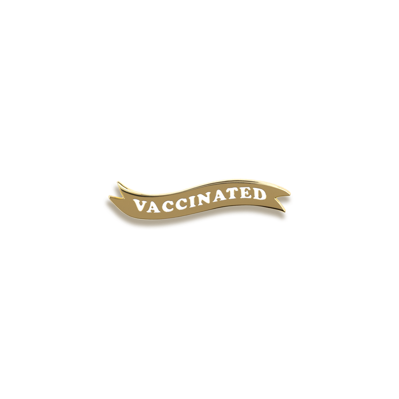 Vaccinated Enamel Pin by Unexpected Flair