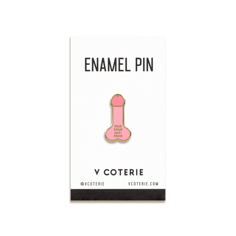 Find Your Hap-penis Enamel Pin by V Coterie