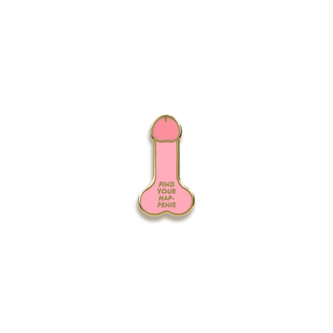 Find Your Hap-penis Enamel Pin by V Coterie