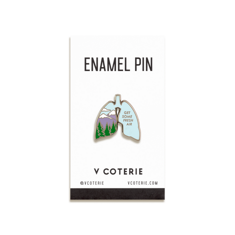 Get Some Fresh Air Enamel Pin by V Coterie