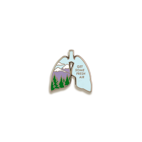 Get Some Fresh Air Enamel Pin by V Coterie