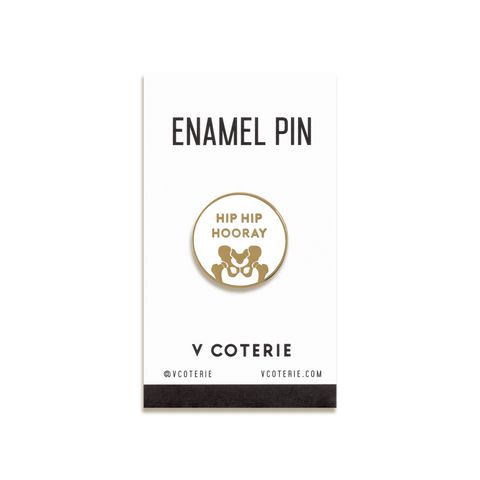 Hip Hip Hooray Enamel Pin by V Coterie