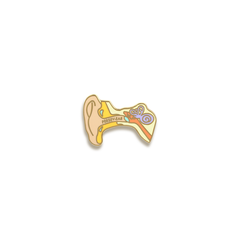 Persev-ear Enamel Pin by V Coterie