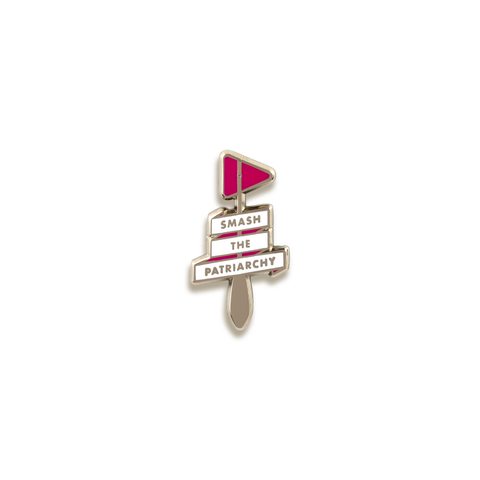 Smash The Patriarchy Enamel Pin by V Coterie