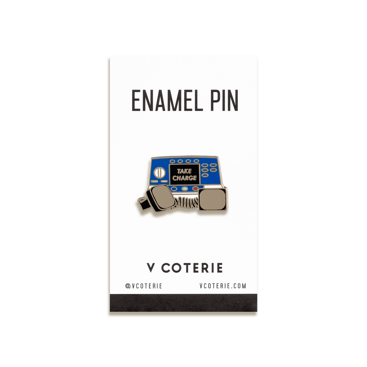 Take Charge Enamel Pin by V Coterie