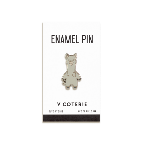 Trauma Llama Enamel Pin by V Coterie