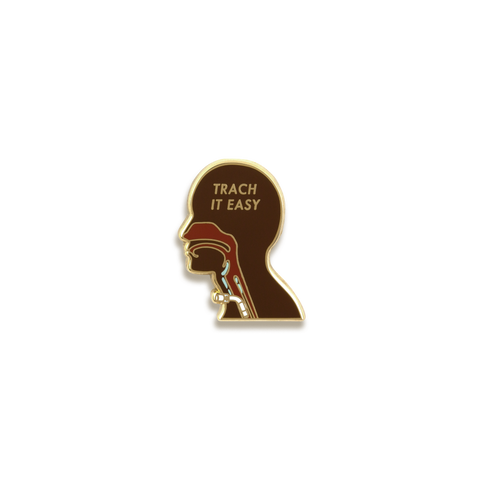 Trach It Easy Enamel Pin by V Coterie