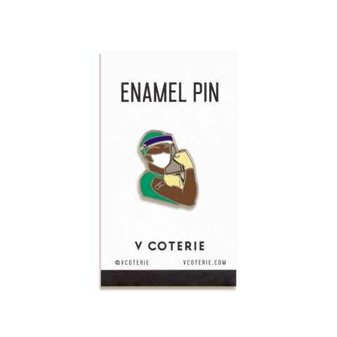 We Can Do It! Enamel Pin by V Coterie · Dark
