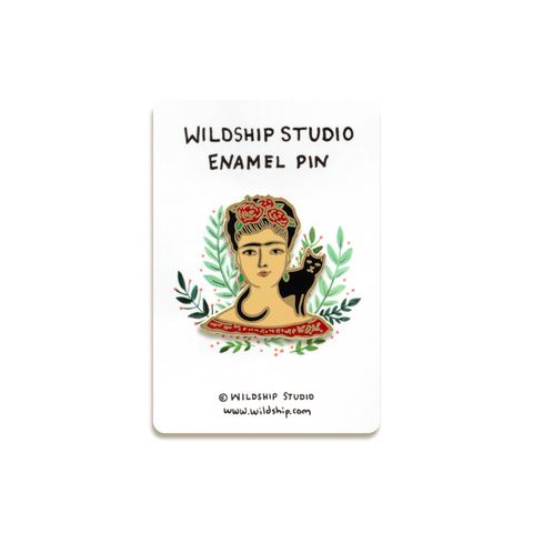 Frida Kahlo Enamel Pin by Wildship Studio