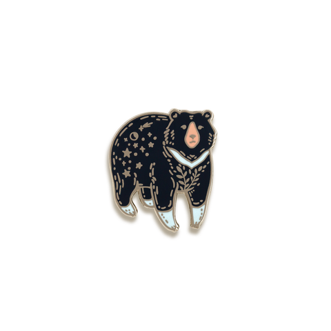 Moon Bear Enamel Pin by Wildship Studio