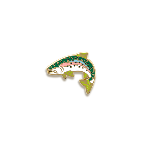 Rainbow Trout Enamel Pin by Wildship Studio