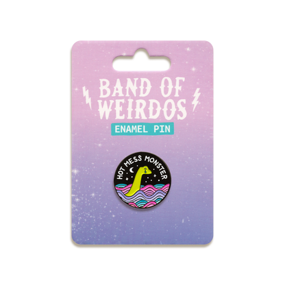 Hot Mess Monster Enamel Pin by Band of Weirdos