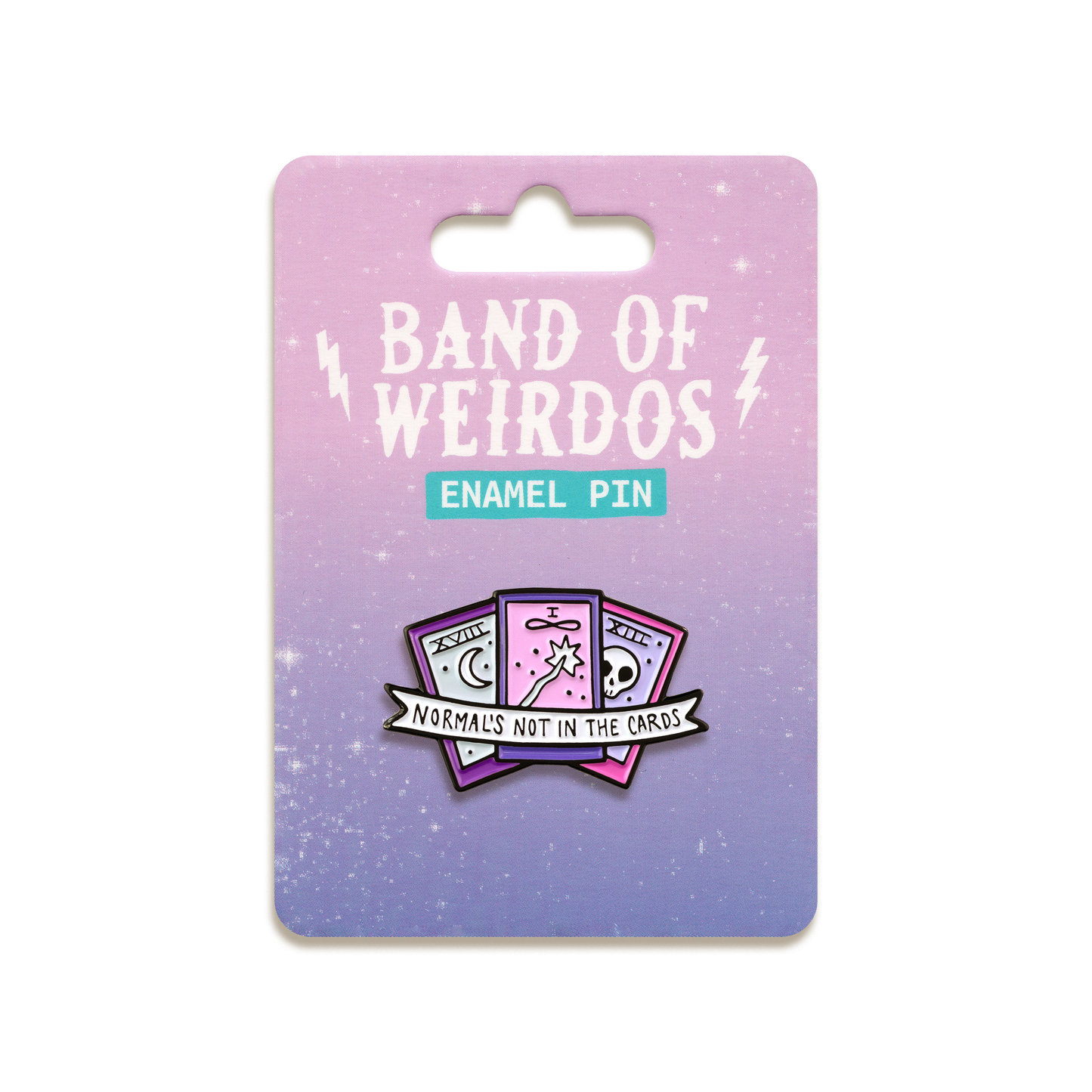 Normal's Not in the Cards Enamel Pin by Band of Weirdos