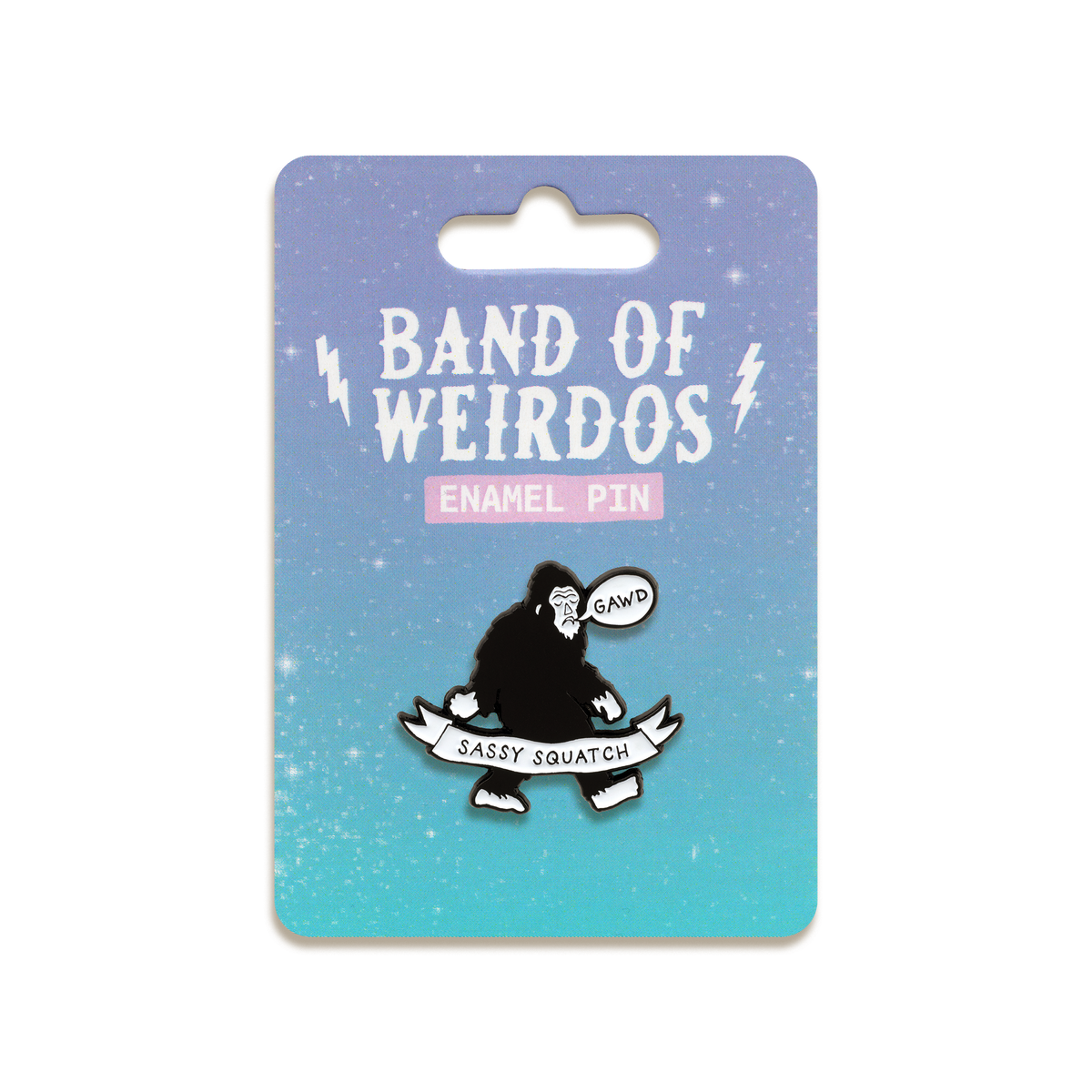 Sassy Squatch Enamel Pin by Band of Weirdos