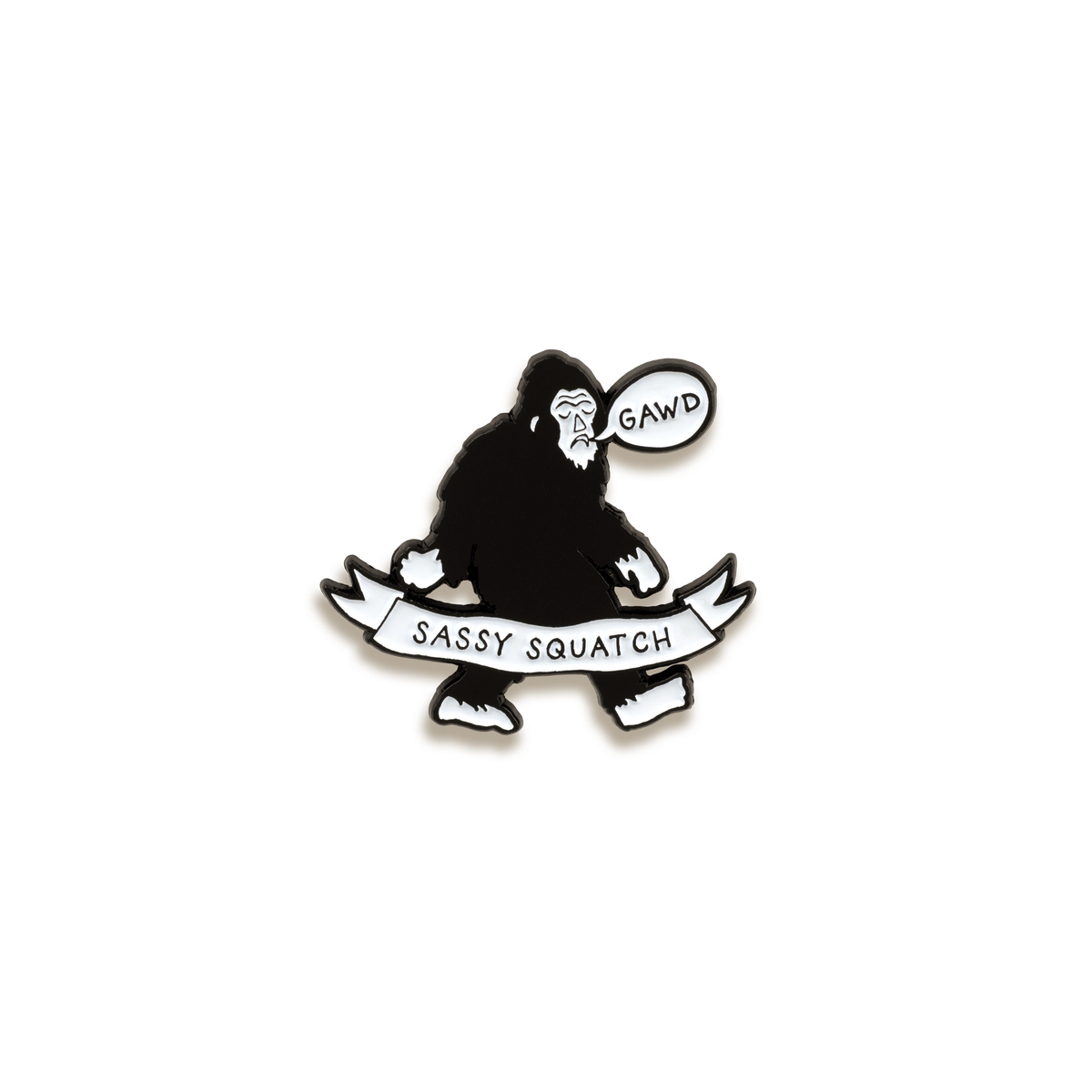 Sassy Squatch Enamel Pin by Band of Weirdos