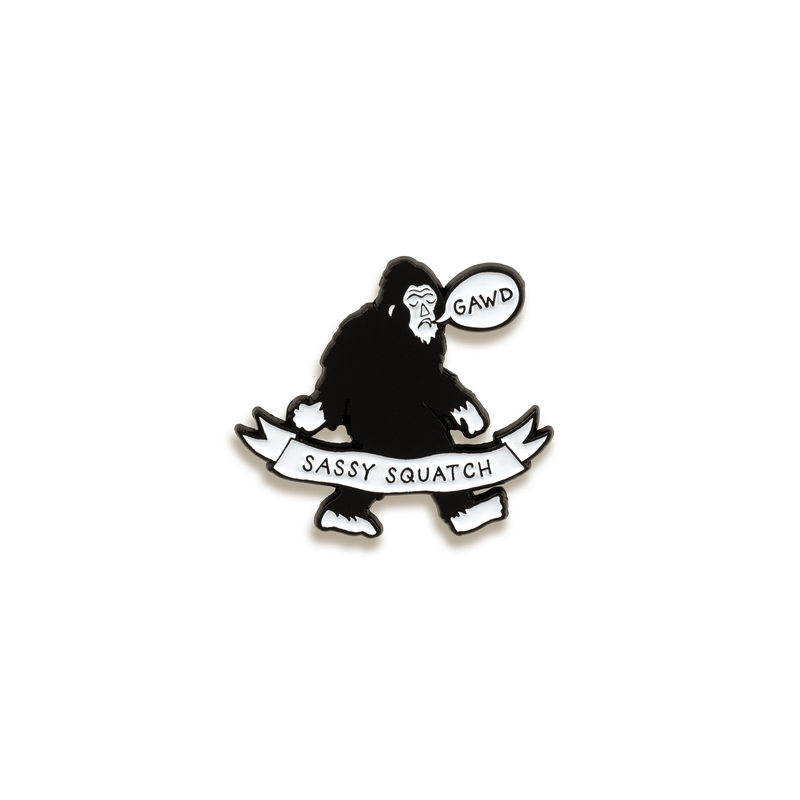 Sassy Squatch Enamel Pin by Band of Weirdos