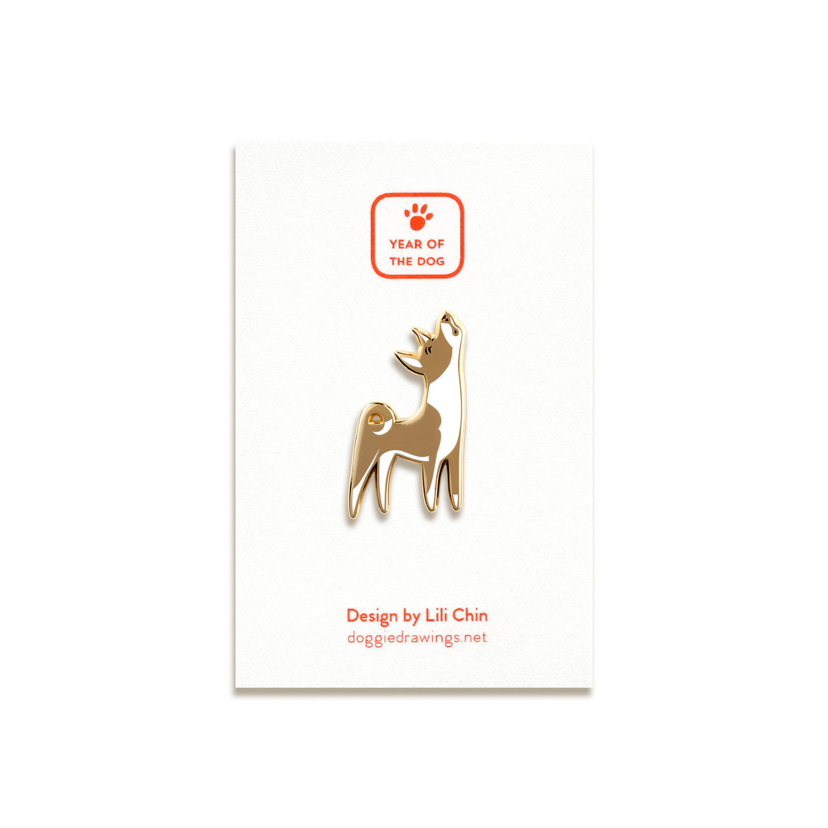 Basenji Enamel Pin by Doggie Drawings