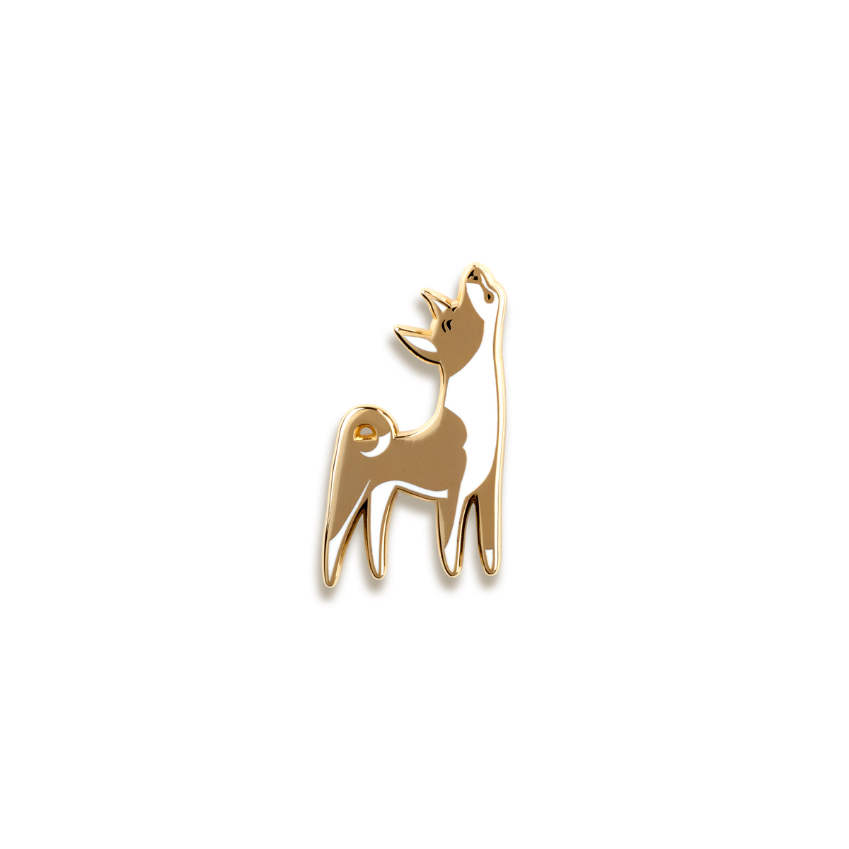 Basenji Enamel Pin by Doggie Drawings