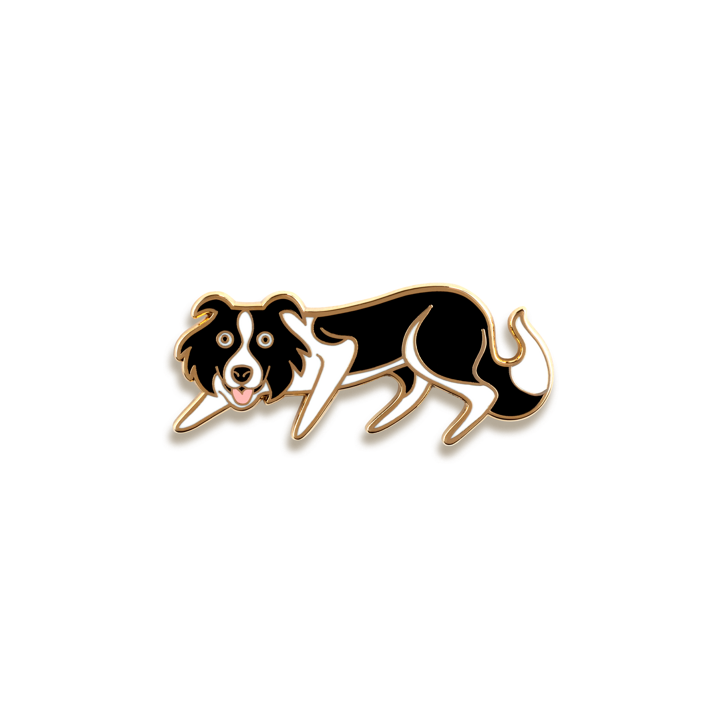 Border Collie Enamel Pin by Doggie Drawings