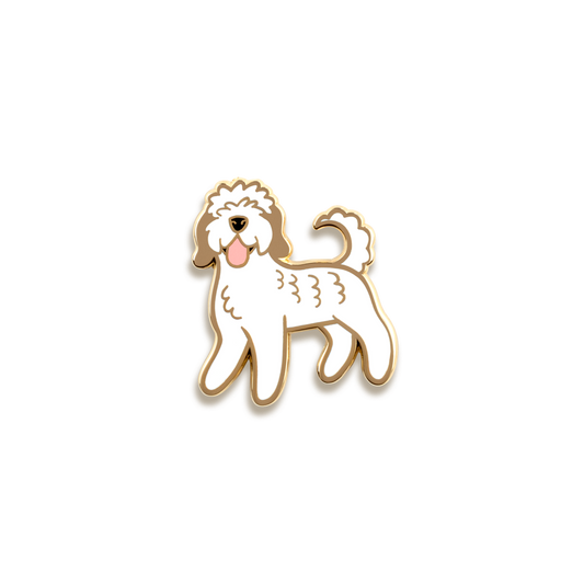 Doodle Enamel Pin by Doggie Drawings