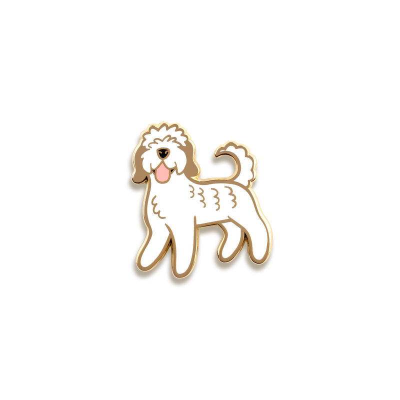 Doodle Enamel Pin by Doggie Drawings