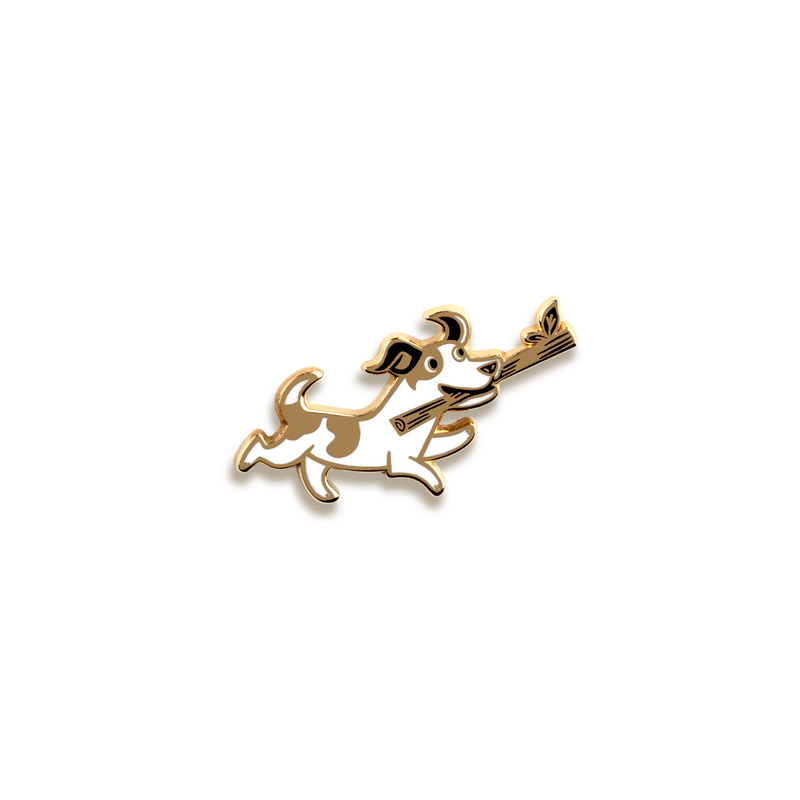 Jack Russell Enamel Pin by Doggie Drawings