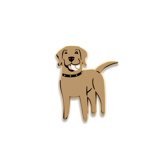 Labrador Retriever Enamel Pin by Doggie Drawings