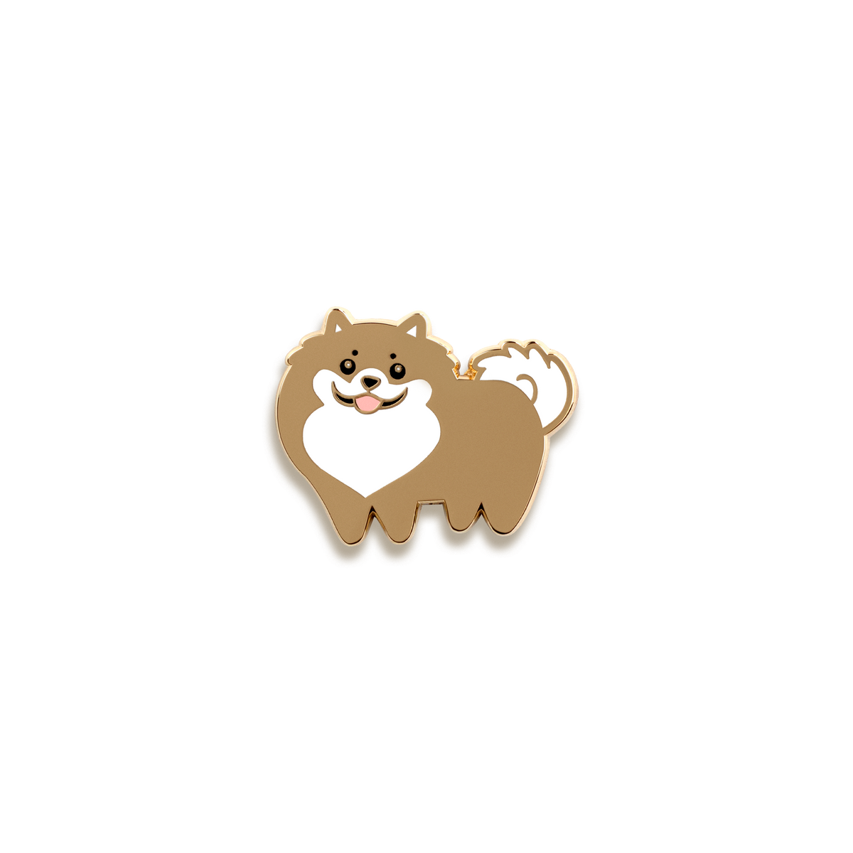 Pomeranian Enamel Pin by Doggie Drawings