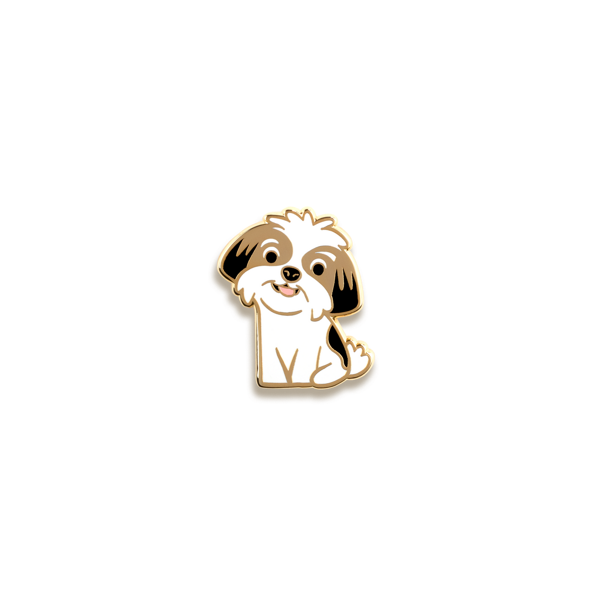 Shih Tzu Enamel Pin by Doggie Drawings