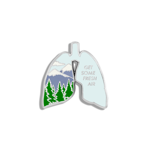 Get Some Fresh Air Enamel Pin by V Coterie