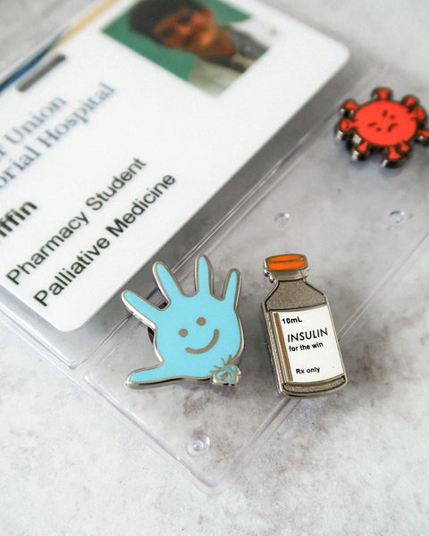 Insulin for the Win Enamel Pin by V Coterie