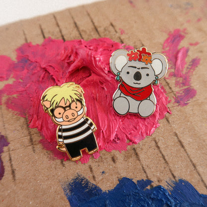 Frida Koala Enamel Pin by V Coterie