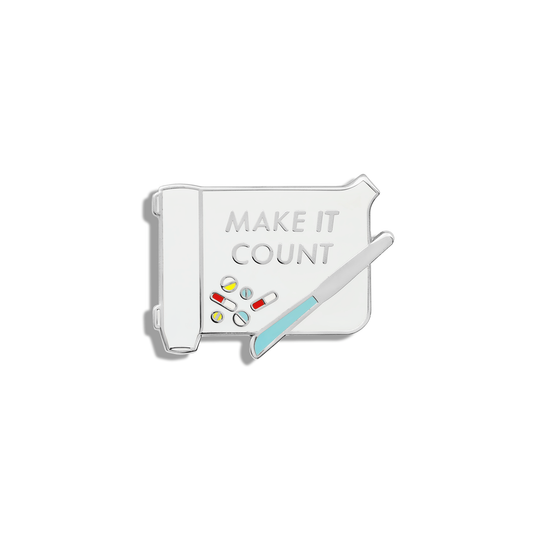 Make It Count Enamel Pin by V Coterie