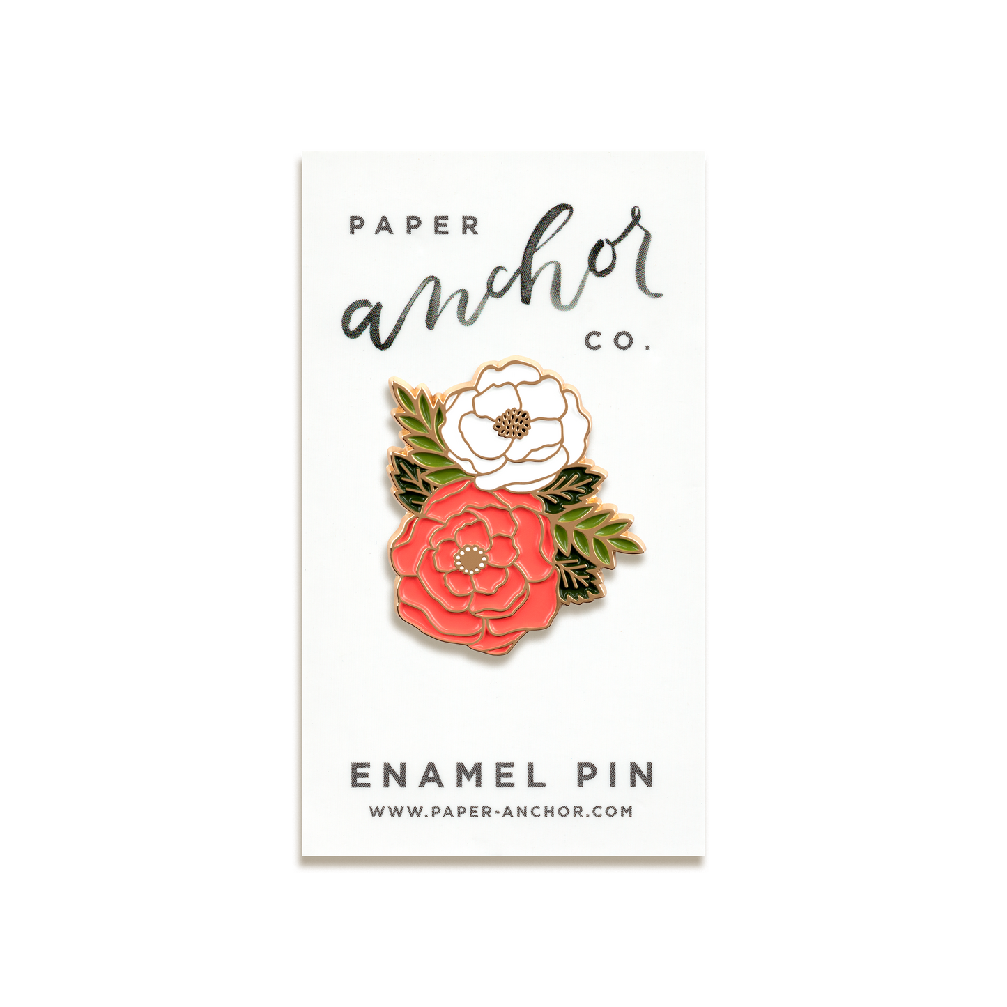 Irene Floral Cluster Enamel Pin by Paper Anchor Co.