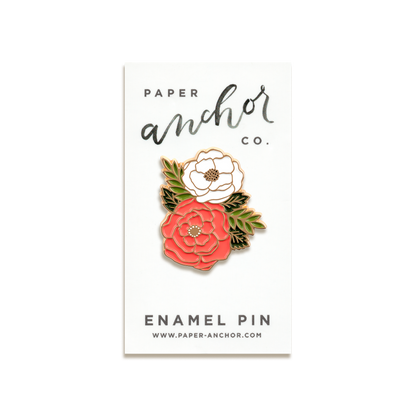 Irene Floral Cluster Enamel Pin by Paper Anchor Co.