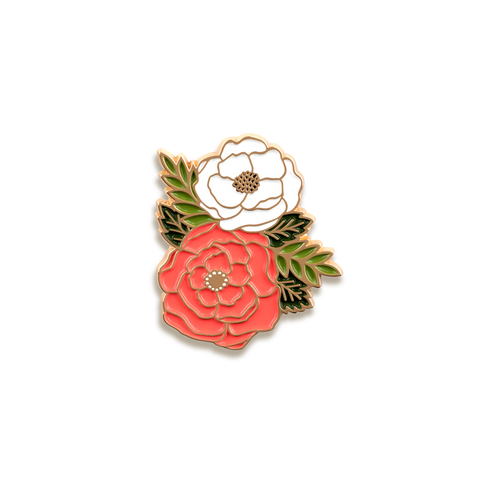 Irene Floral Cluster Enamel Pin by Paper Anchor Co.